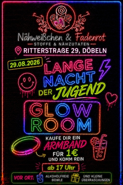 Bild zur langen Nacht der Jugend bei Nähweißchen & Fadenrot! am 29.8.2026